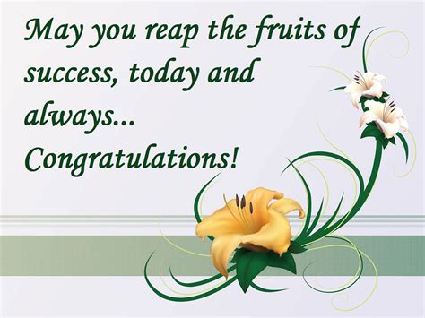 Congratulations and all the best .